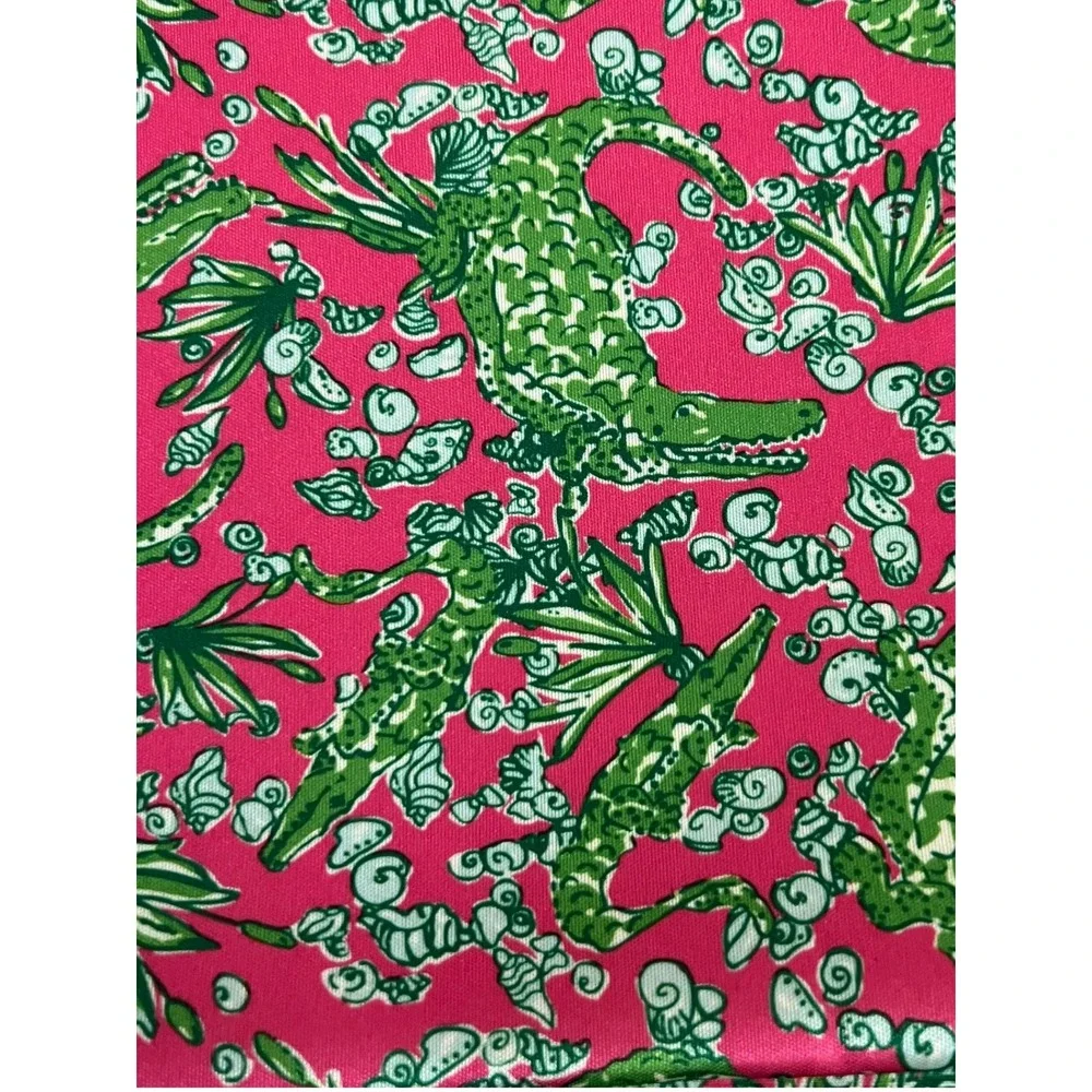 Lilly Pulitzer Lator Gator Tablet iPad Sleeve Case Neoprene Pink Green Alligator